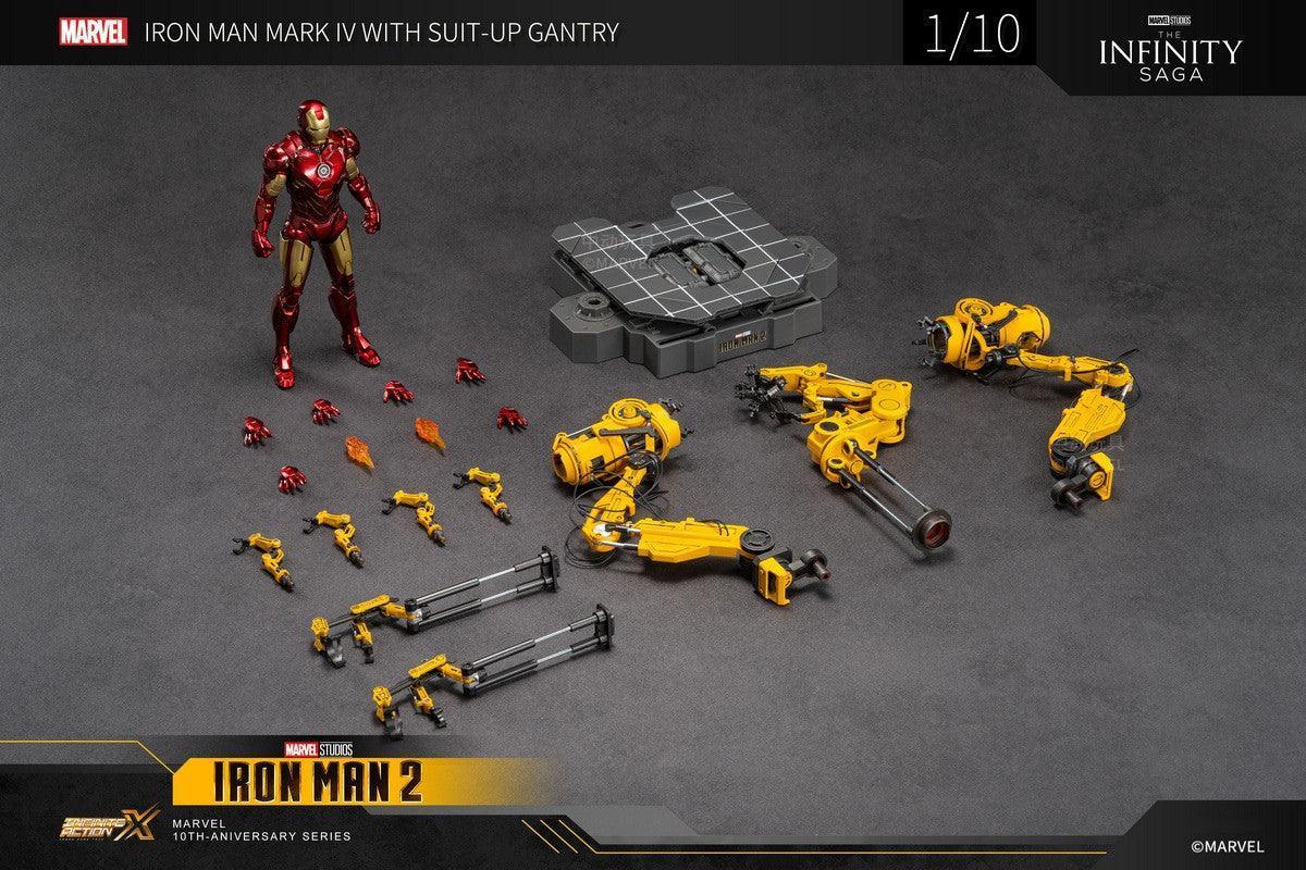 ZD Toys - 1:10 Iron Man Mark IV Mk4 & Suit-up Gantry Action Toy