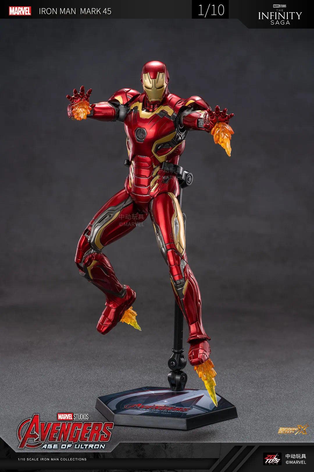 ZD Toys - 1:10 Iron Man Mark XLV Mk45 Action Toy - inshobby.com