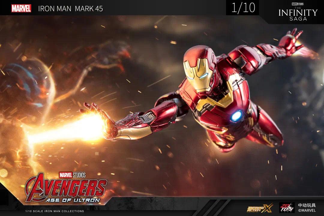 ZD Toys - 1:10 Iron Man Mark XLV Mk45 Action Toy - inshobby.com