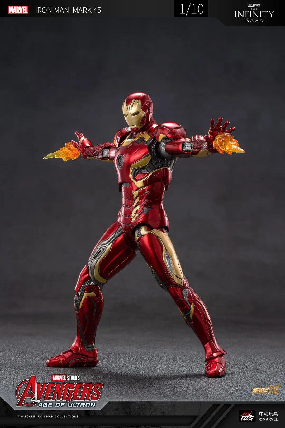 ZD Toys - 1:10 Iron Man Mark XLV Mk45 Action Toy - inshobby.com