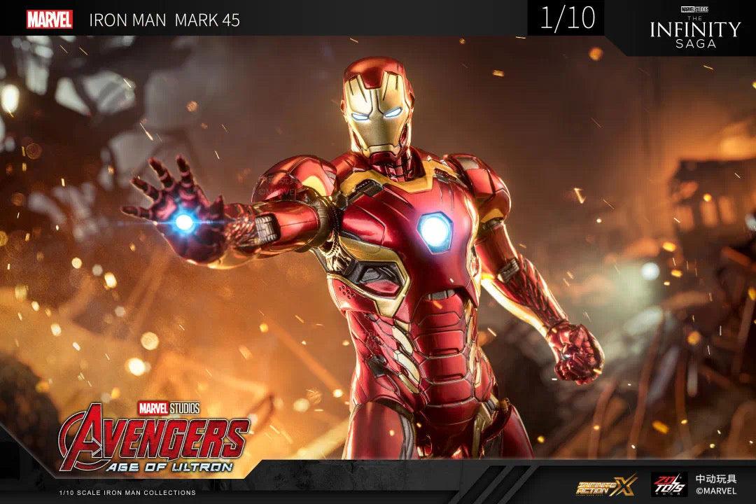 ZD Toys - 1:10 Iron Man Mark XLV Mk45 Action Toy - inshobby.com