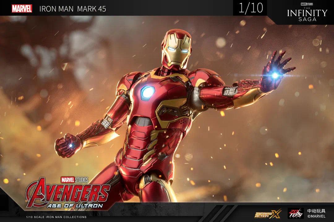 ZD Toys - 1:10 Iron Man Mark XLV Mk45 Action Toy - inshobby.com