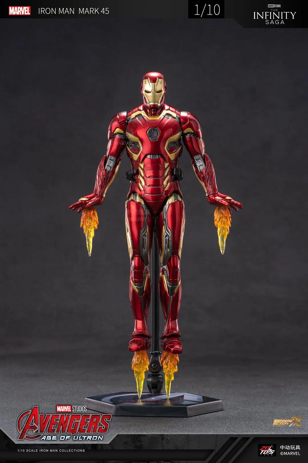 ZD Toys - 1:10 Iron Man Mark XLV Mk45 Action Toy - inshobby.com