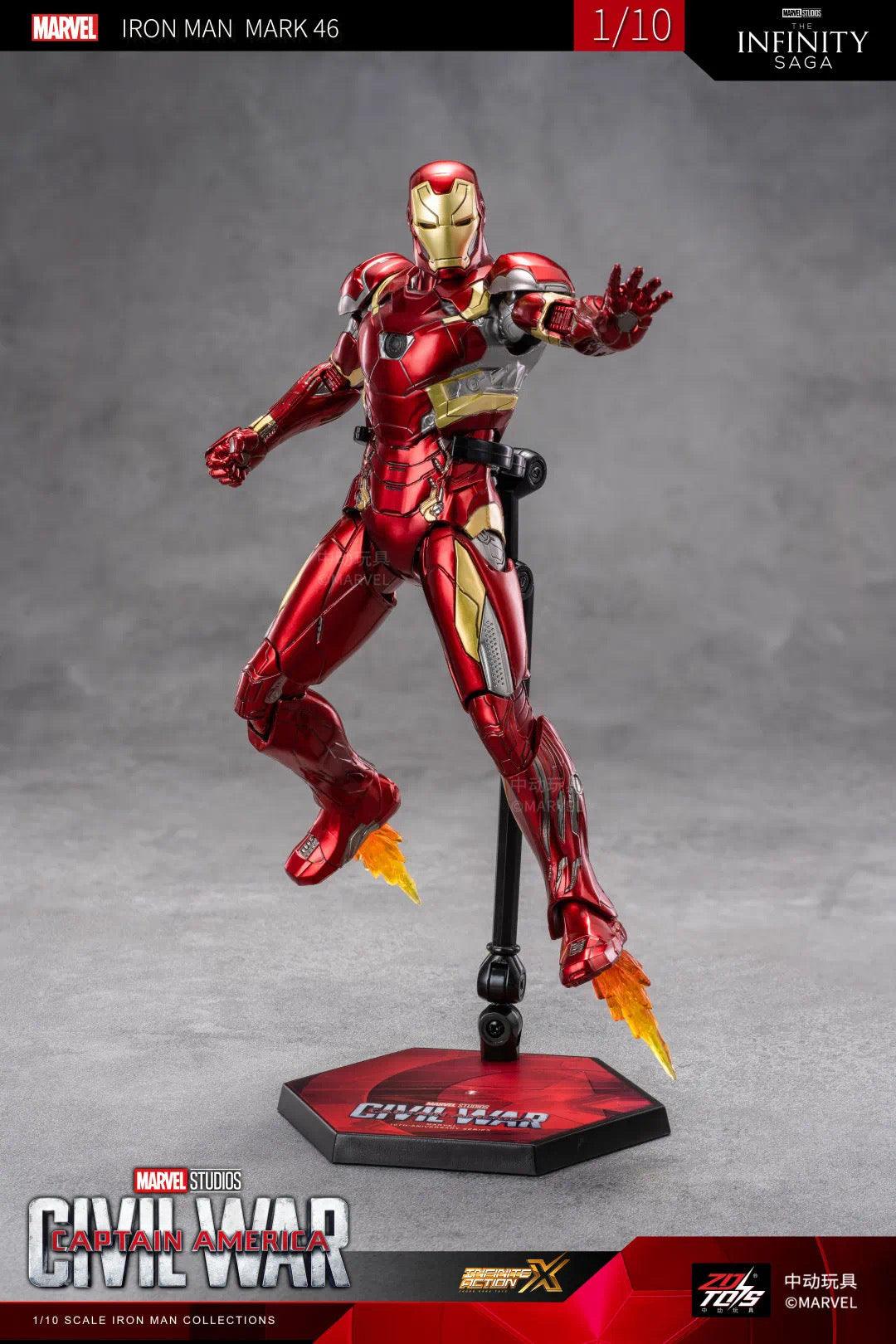 ZD Toys - 1:10 Iron Man Mark XLVI Mk46 Action Toy - inshobby.com