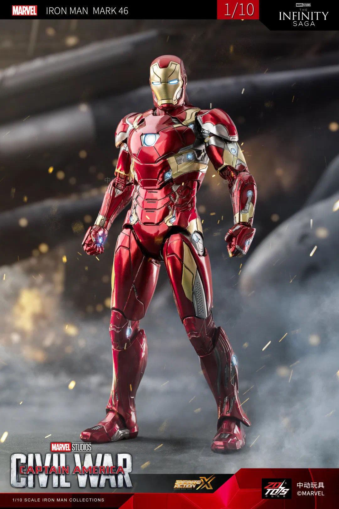 ZD Toys - 1:10 Iron Man Mark XLVI Mk46 Action Toy - inshobby.com