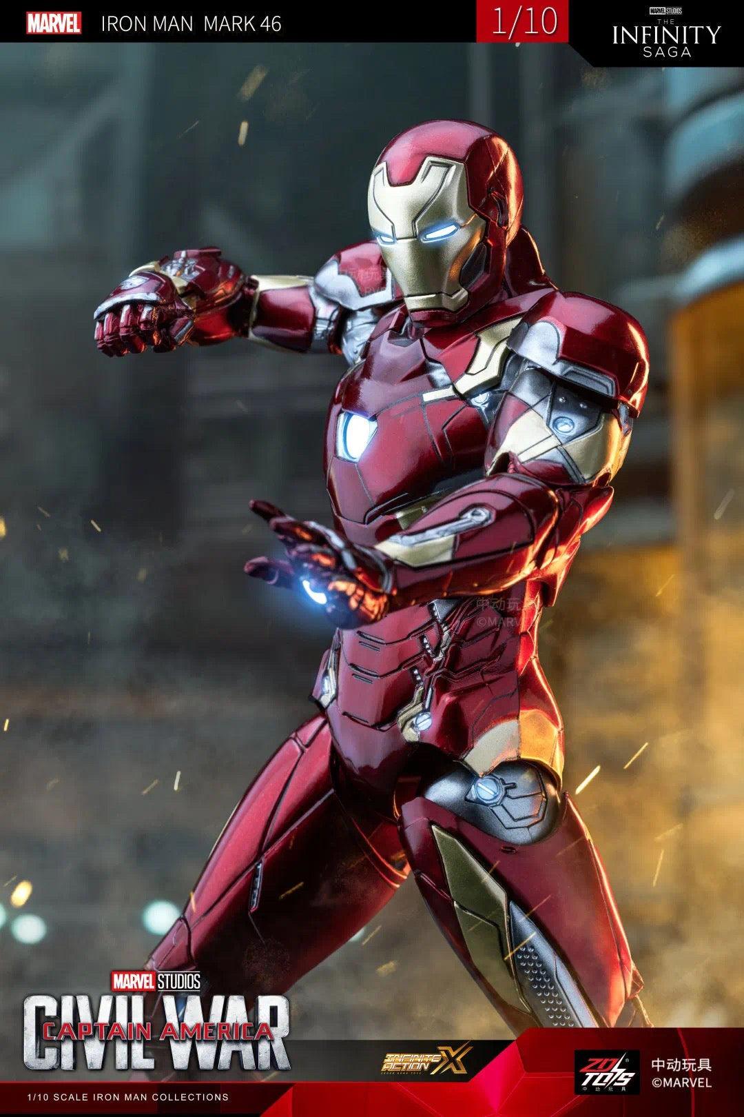 ZD Toys - 1:10 Iron Man Mark XLVI Mk46 Action Toy - inshobby.com