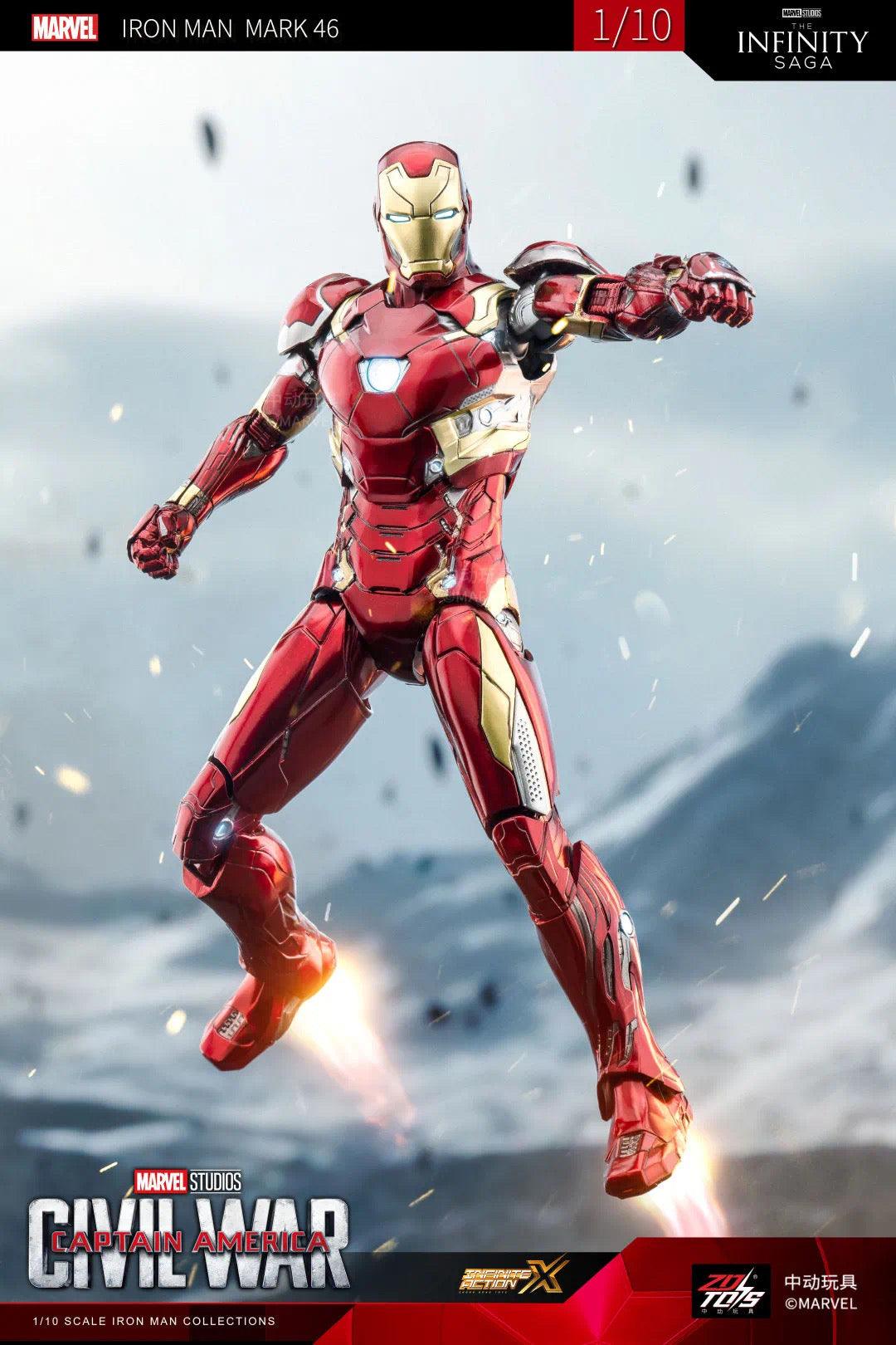 ZD Toys - 1:10 Iron Man Mark XLVI Mk46 Action Toy - inshobby.com