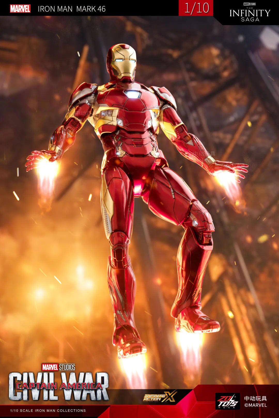 ZD Toys - 1:10 Iron Man Mark XLVI Mk46 Action Toy - inshobby.com