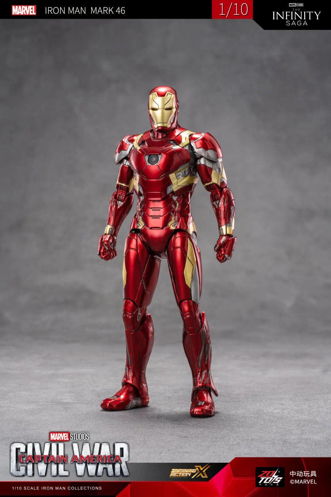 ZD Toys - 1:10 Iron Man Mark XLVI Mk46 Action Toy - inshobby.com