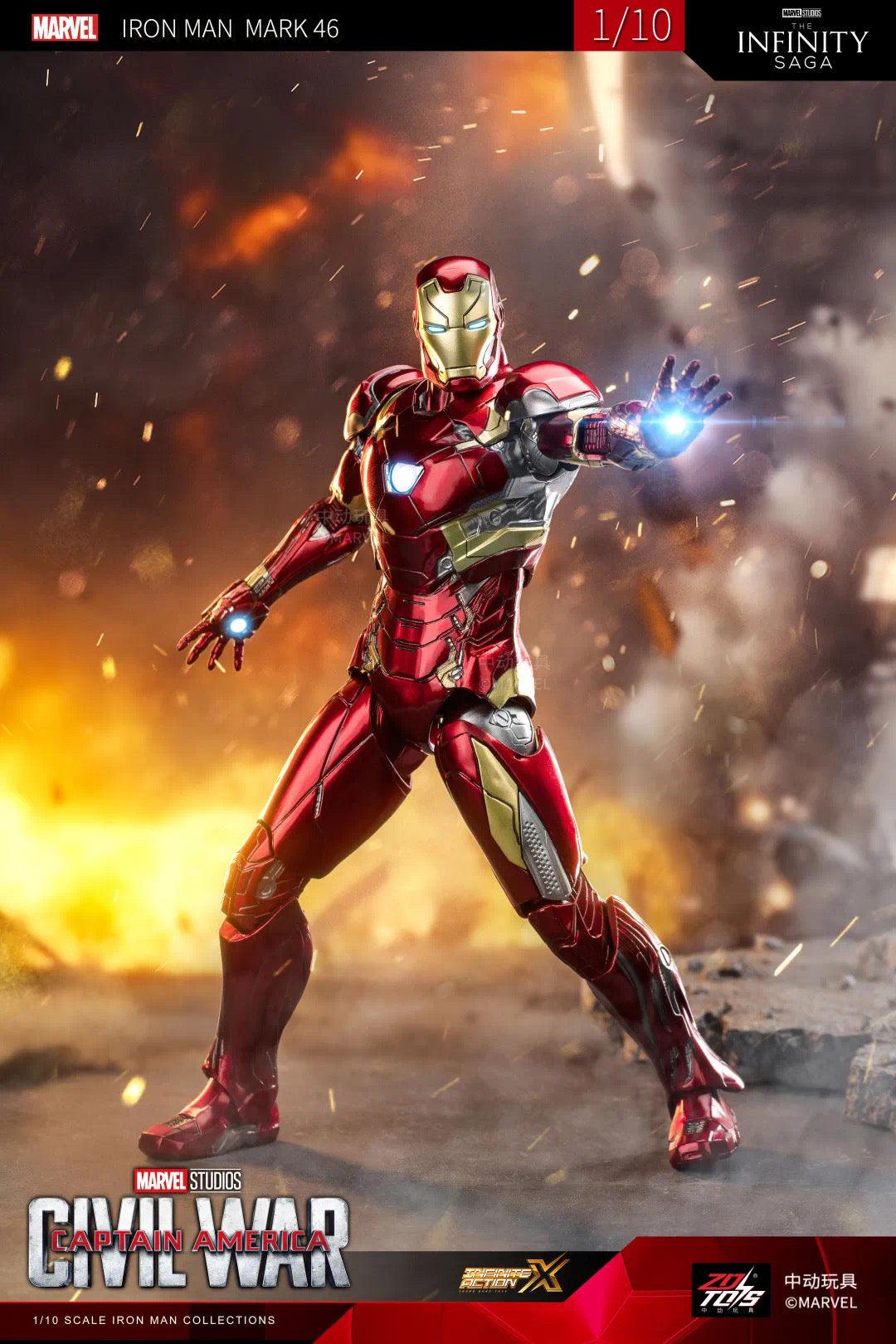 ZD Toys - 1:10 Iron Man Mark XLVI Mk46 Action Toy - inshobby.com