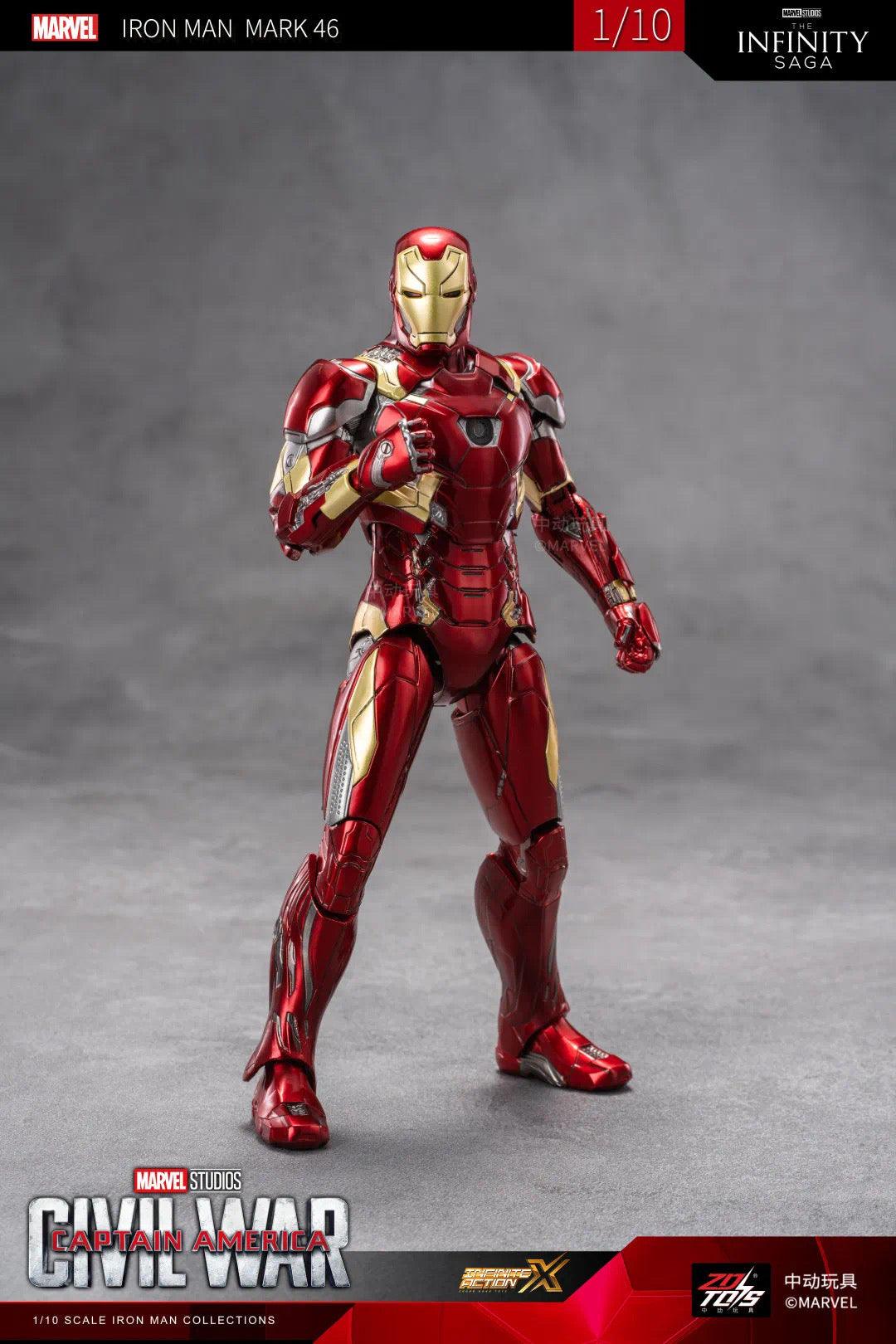 ZD Toys - 1:10 Iron Man Mark XLVI Mk46 Action Toy - inshobby.com