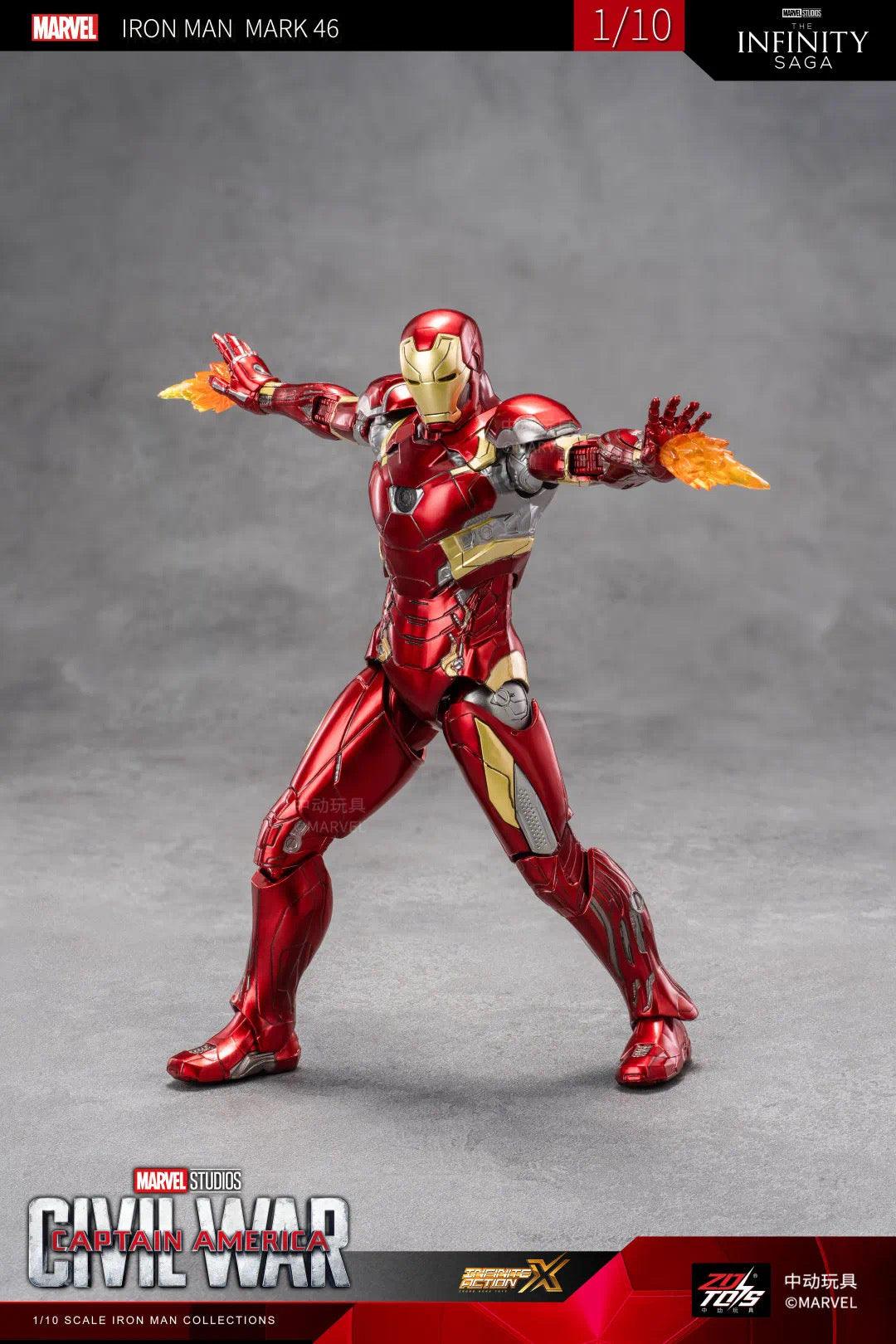 ZD Toys - 1:10 Iron Man Mark XLVI Mk46 Action Toy - inshobby.com