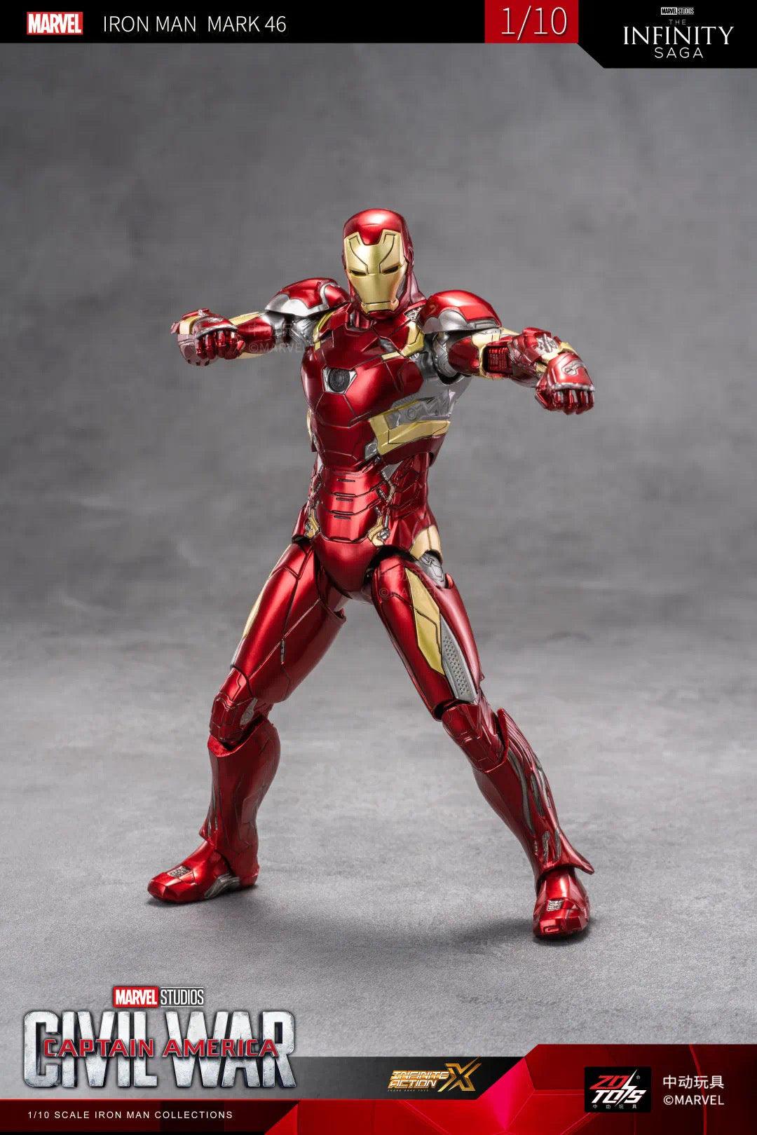 ZD Toys - 1:10 Iron Man Mark XLVI Mk46 Action Toy - inshobby.com