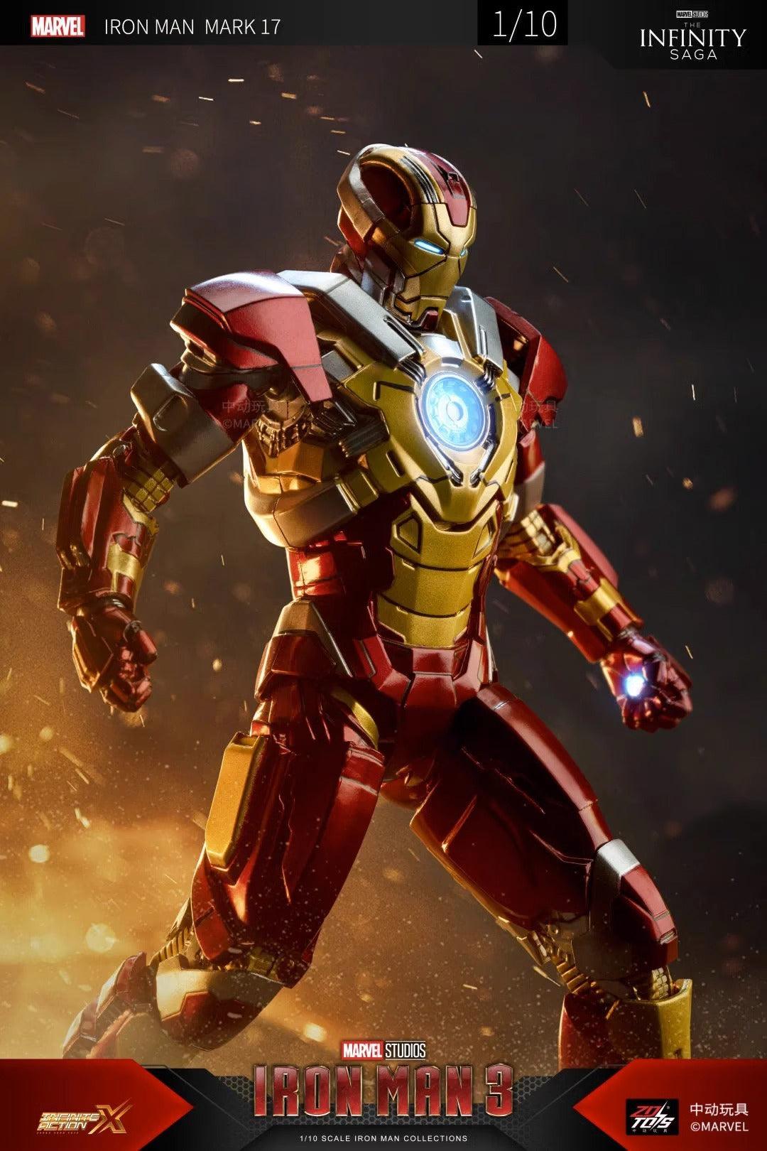 ZD Toys - 1:10 Iron Man Mark XVII Mk17 Heartbreaker Action Toy - inshobby.com