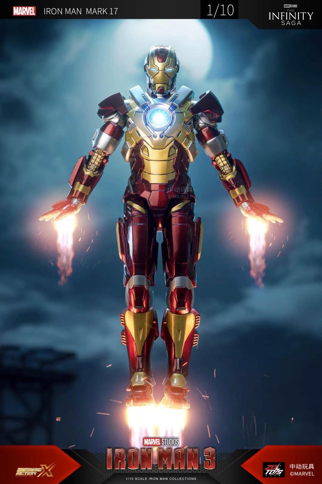 1:10 Iron Man Mark XVII Mk17 Heartbreaker Action Toy