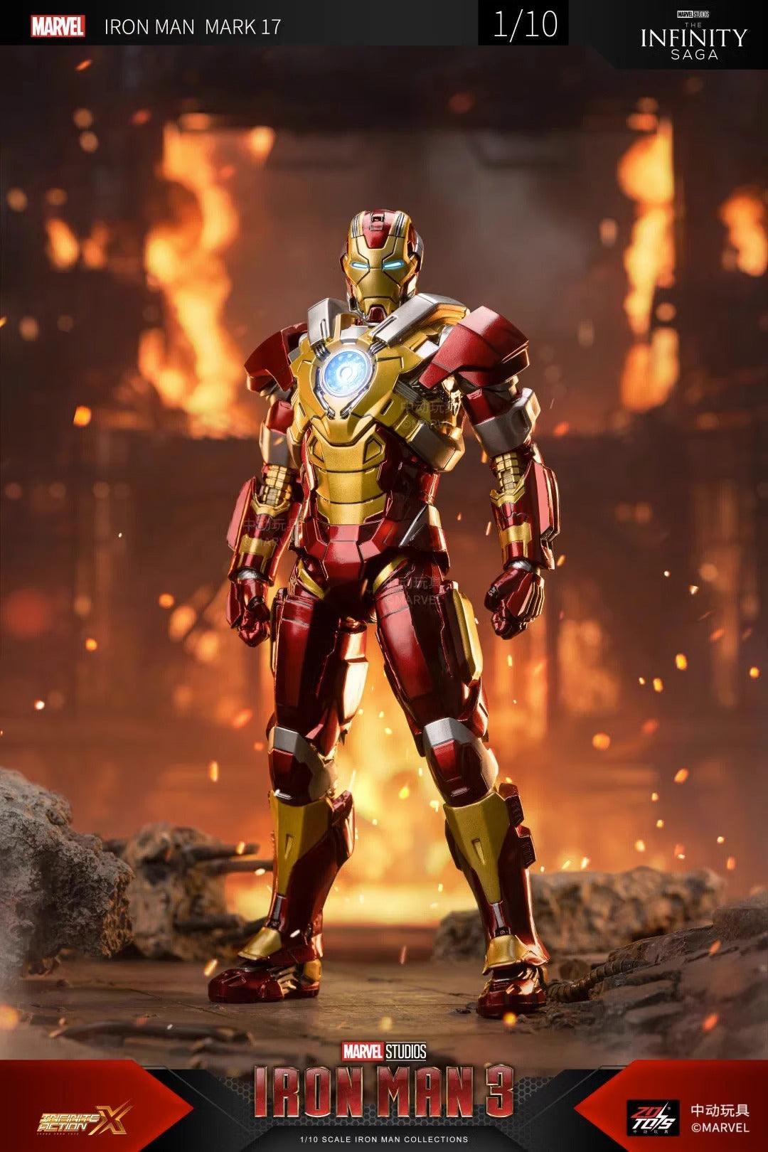 ZD Toys - 1:10 Iron Man Mark XVII Mk17 Heartbreaker Action Toy - inshobby.com