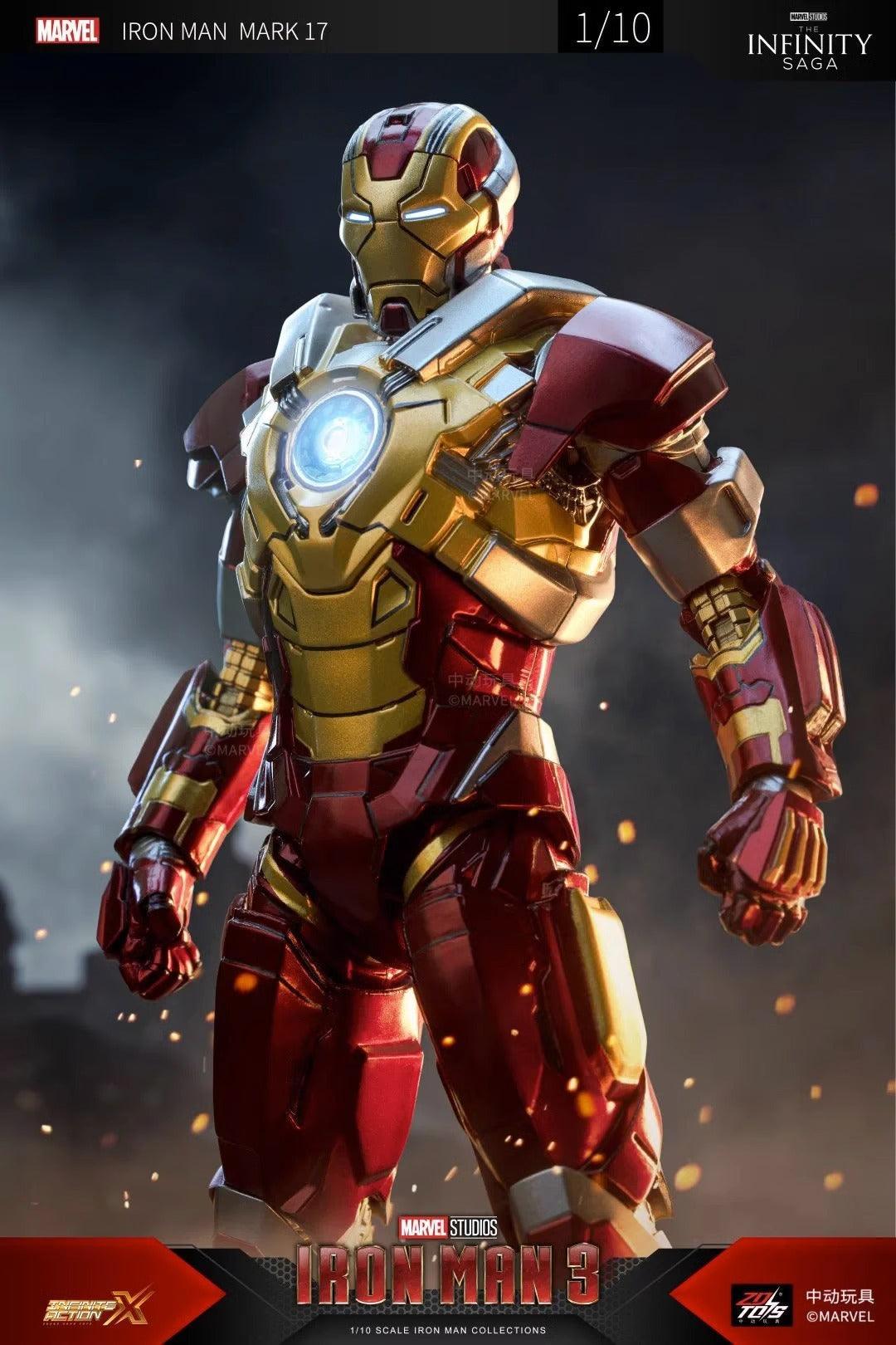 ZD Toys - 1:10 Iron Man Mark XVII Mk17 Heartbreaker Action Toy - inshobby.com