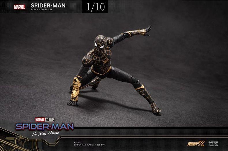ZD Toys - 1:10 Spider-Man Black & Gold Suit Action Toy - inshobby.com
