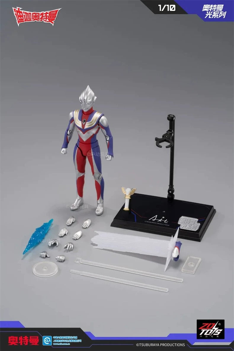 ZD Toys - 1:10 Ultraman Tiga Multi Type Light-Up Action Toy - inshobby.com