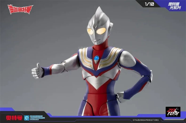 ZD Toys - 1:10 Ultraman Tiga Multi Type Light-Up Action Toy - inshobby.com