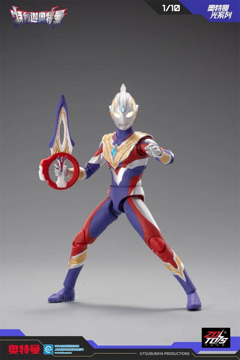 ZD Toys - 1:10 Ultraman Trigger Multi Type Light-Up Action Toy - inshobby.com