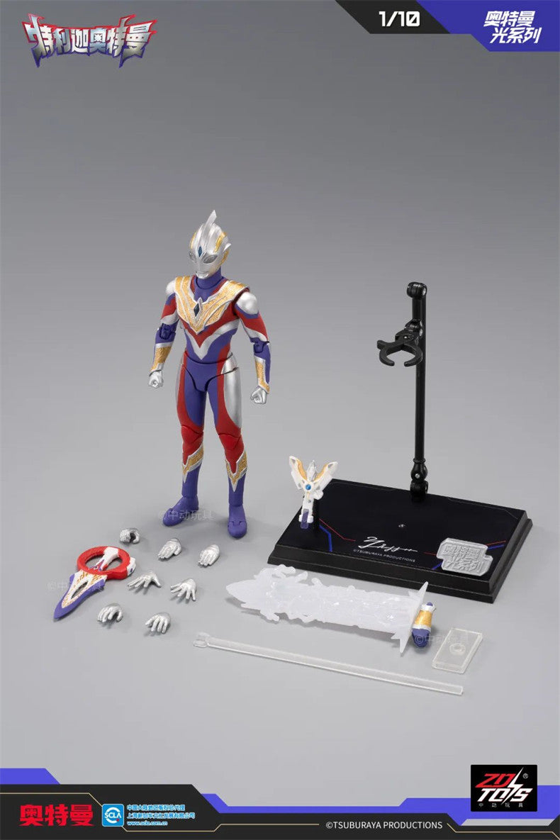 ZD Toys - 1:10 Ultraman Trigger Multi Type Light-Up Action Toy - inshobby.com